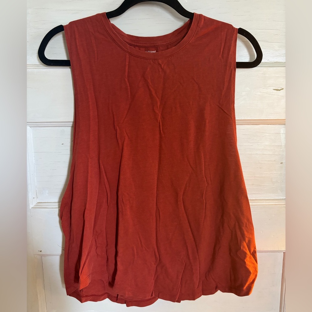 Girlfriend Collective Orange Muscle Tee